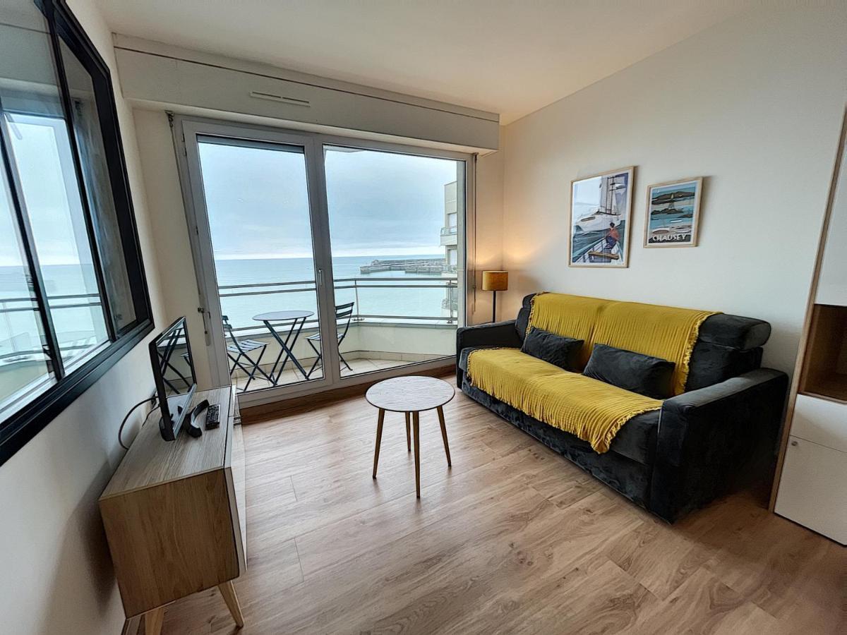 Charmant T2 En Front De Mer, 4 Pers., Ascenseur, Garage, Wi-Fi - Fr-1-361-383 Гранвіль Екстер'єр фото